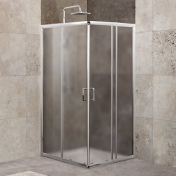 Belbagno UNIQUE-A-2-75/90-P-Cr  душевой угол стекло матовое