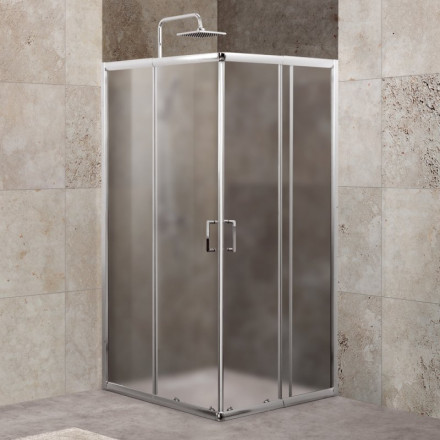 Belbagno UNIQUE-A-2-75/90-P-Cr  душевой угол стекло матовое