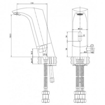 KAISER Sensor 38011 Смеситель для раковины