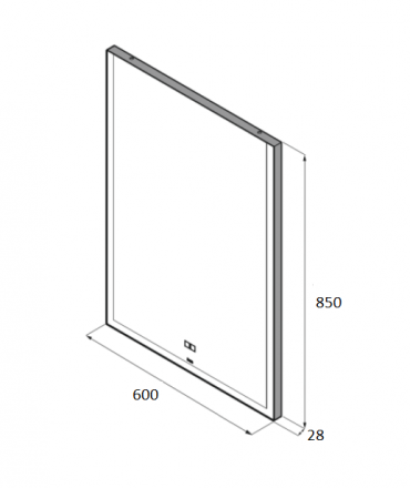 Roca Aneto 812362000 Зеркало 60х85