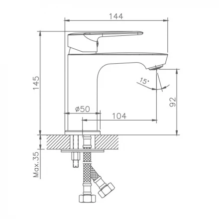 Haiba HB10563 Смеситель для раковины