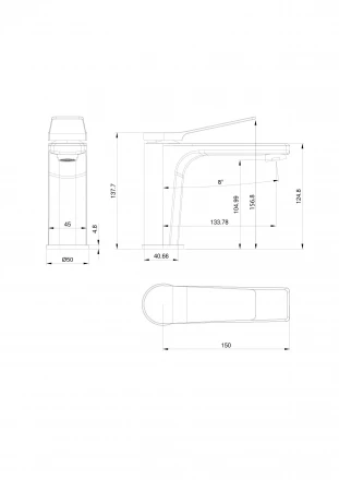 Wonzon &amp; Woghand WW-XH-012-CR Смеситель для раковины хром