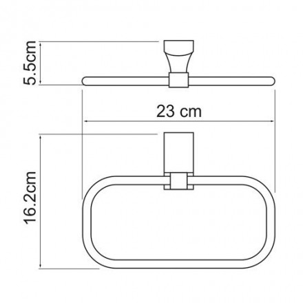 Wasserkraft Exter К-5260 Держатель полотенец кольцо
