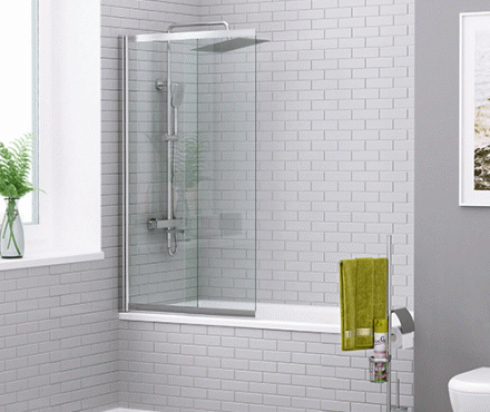 Wasserkraft Dill 61S02-80 Стеклянная шторка для ванны 