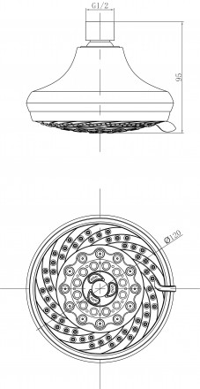 Lemark LM8042C Верхний душ