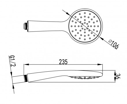 Lemark LM8094C Душевая лейка