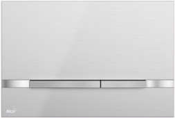 AlcaPlast Flat STRIPE-INOX Клавиша смыва (нержавеющая сталь)
