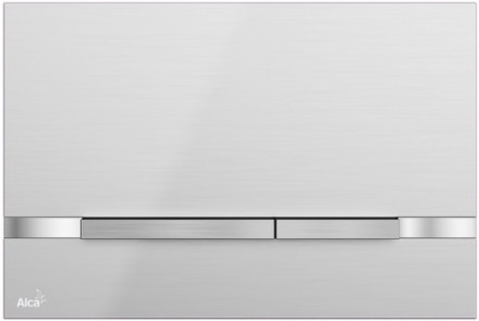 AlcaPlast Flat STRIPE-INOX Клавиша смыва (нержавеющая сталь)