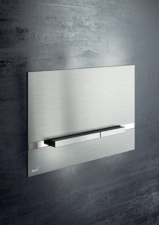 AlcaPlast Flat STRIPE-INOX Клавиша смыва (нержавеющая сталь)