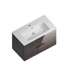 Kerama Marazzi Piano 85 тумба подвесная с ящиками, дымчатый вяз