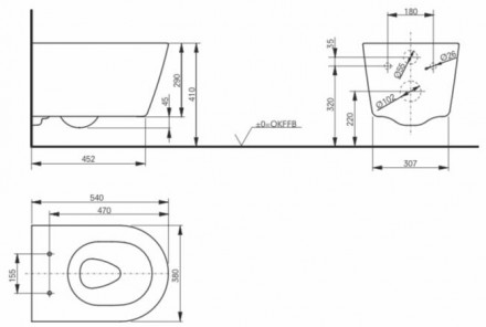 TOTO RP CW552RY+TC513Q Унитаз подвесной безободковый с сиденьем микролифт