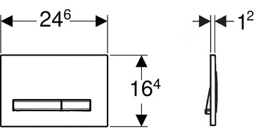 Geberit Sigma 50 115.672.JX.2 Клавиша смыва