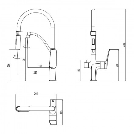 Lemark Bronx LM3761BL смеситель для кухни