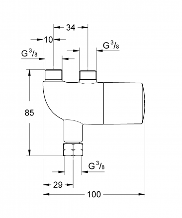 Grohe Grohtherm Micro 34487000 Смеситель термостат