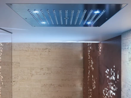 Bossini DREAM/2 RGB LIGHTS H38905.030 Верхний душ с подсветкой для подвесного потолка