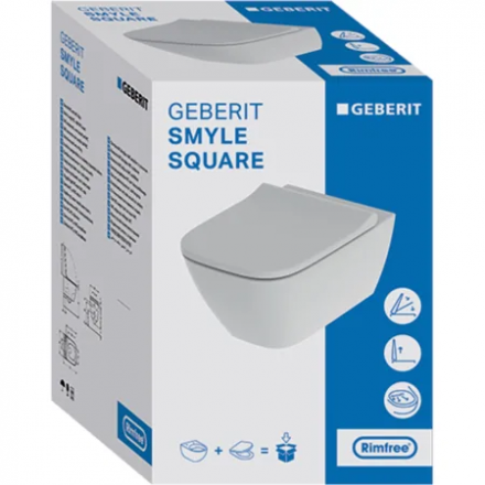 Geberit Smyle 500.683.00.2 Rimfree Унитаз подвесной с сиденьем