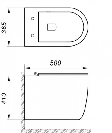 BelBagno Amanda BB051CHR унитаз подвесной (чаша)