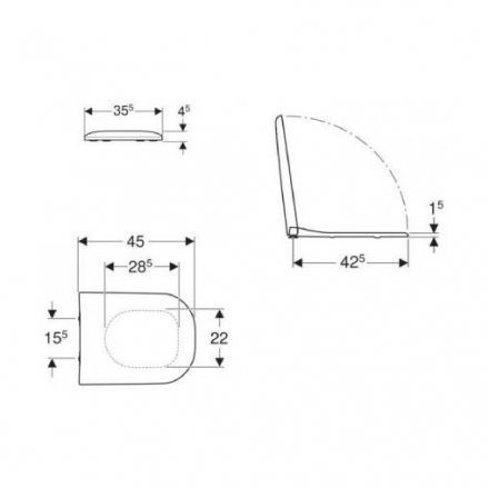Geberit Smyle 500.236.01.1 Сиденье с крышкой микролифт