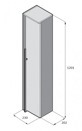 Roca Aneto 857467806 Пенал правый
