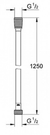 Grohe 28362000 Silverflex Душевой шланг 1.25 м