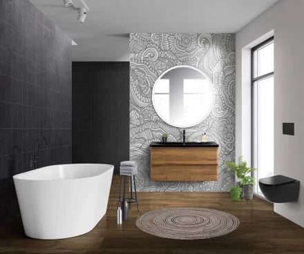 BelBagno ALBANO-900-2C-SO-RNG тумба с раковиной подвесная