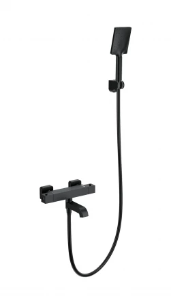 Wonzon &amp; Woghand Stay WW-B2026-A1-MB Смеситель для ванны с душем и термостатом белый матовый