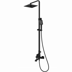 Wonzon &amp; Woghand Flex WW-88047072-MB Душевая система черный матовый