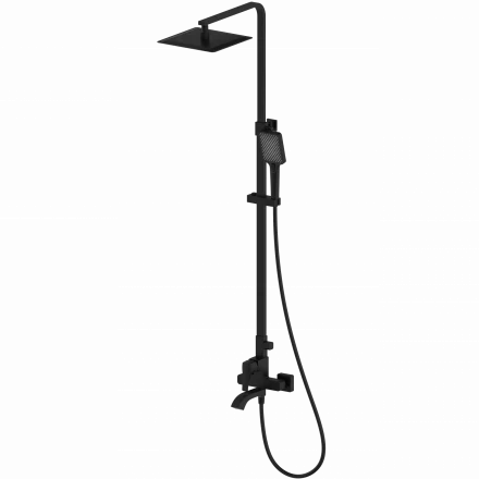 Wonzon &amp; Woghand Flex WW-88047072-MB Душевая система черный матовый