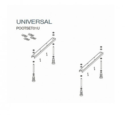 Riho Universal 01U Ножки для ванн