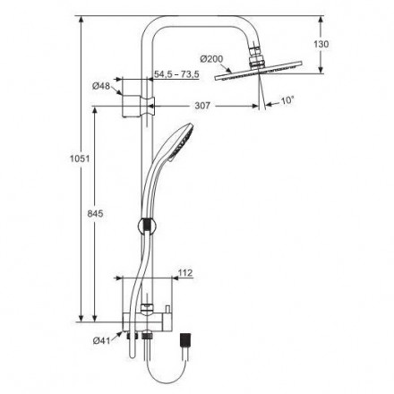 Ideal Standard Idealrain Duo A5691AA Душевая система