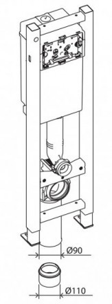 Belbagno BB003-30 инсталляция для подвесного унитаза