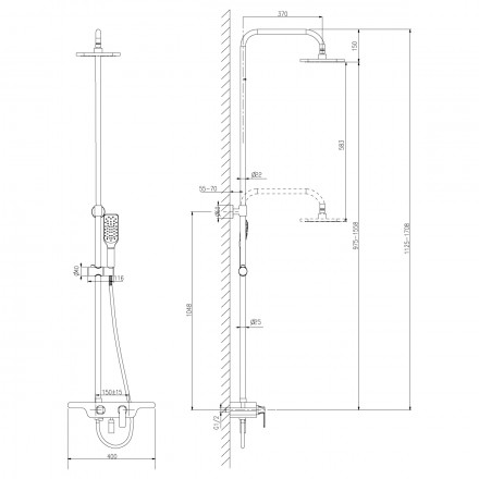 Lemark Tropic LM7006С Душевая стойка