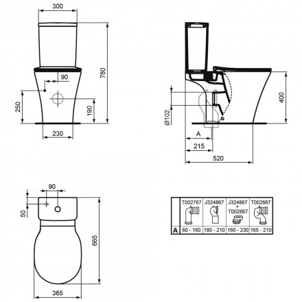 Ideal Standard Connect E013701 Напольный унитаз (чаша)