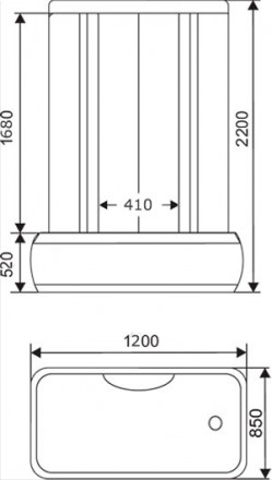 Arcus AS-606 Душевая кабина 120x85