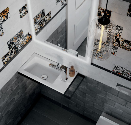 Kerama Marazzi Lato 50 раковина встраиваемая сверху, белая глянцевая