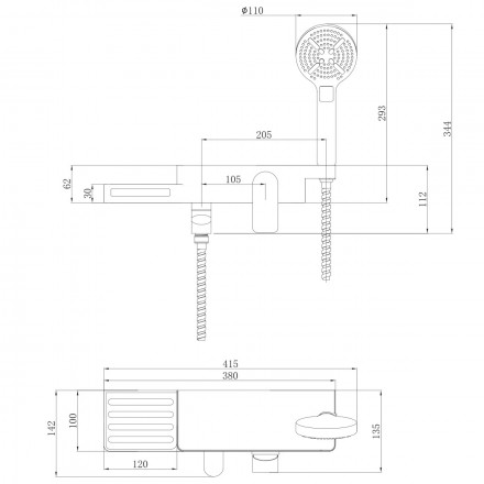 Lemark Unibox LM6914CW смеситель для ванны