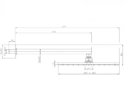 Bossini Cosmo H69598I.073 Верхний душ