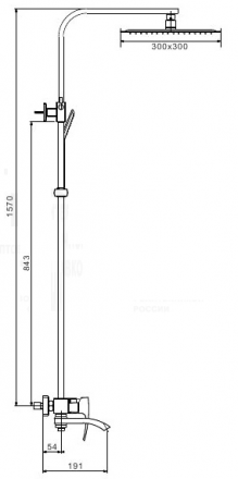 Gappo G2407-4 душевая стойка
