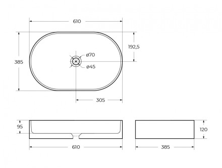 BelBagno BB1479 накладная раковина