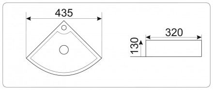 CeramaLux 9067B раковина 32