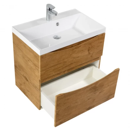 BelBagno KRAFT-900-1C-SO-RT тумба c раковиной подвесная с одним ящиком и одной открытой полкой