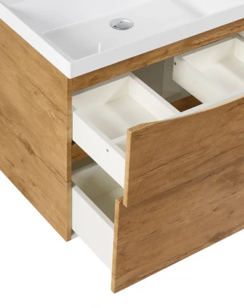 BelBagno KRAFT-900-1C-SO-RT тумба c раковиной подвесная с одним ящиком и одной открытой полкой
