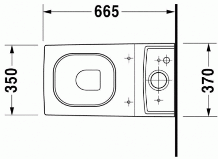 Duravit 2nd Floor 2106090000 Напольный унитаз под бачок (чаша)