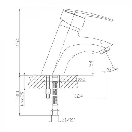 Haiba HB1006 Смеситель для раковины