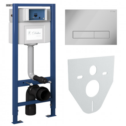 Delice Aura DLR 000004 4в1 инсталляция, крепления, клавиша смыва Aura, шумоизоляция