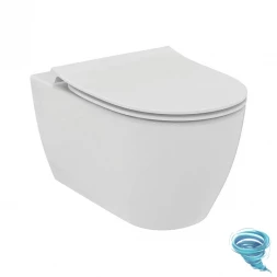Ideal Standard I life O Унитаз подвесной безободковый со смывом торнадо с сиденьем Soft Close (микролифт)