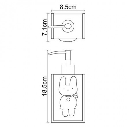 Wasserkraft Ammer K-6499 Дозатор для жидкого мыла, 330 ml
