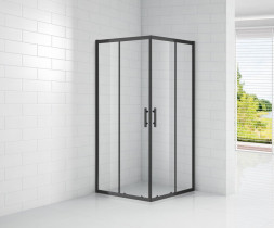 Cezares ECO-O-A-2-NERO 90x90 душевой угол стекло прозрачное