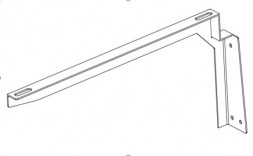 ANDREA 4680028070818 Кронштейн для раковины Bruks правый
