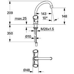 Grohe Costa L 21374001 смеситель для раковины
